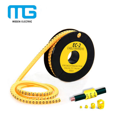 中国 EC-1ポリ塩化ビニール ケーブルのマーカーの管/プラスチック ケーブルのラベル/欧州共同体のタイプ ケーブルのマーカー ケーブルの付属品 サプライヤー