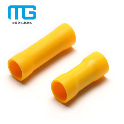 中国 Yellow PVC Insulated Wire Butt Connectors / Electrical Crimp Terminal Connectors サプライヤー